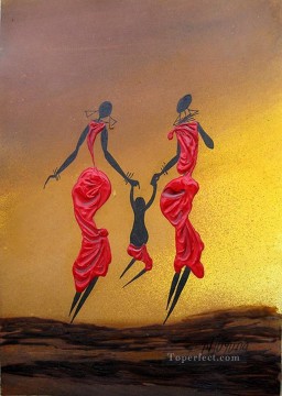 African Painting - Naughty Swinger African